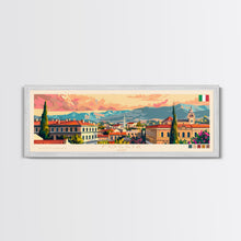 Cargar imagen en el visor de la galería, Foggia Italy Wall Art, Panoramic Travel Poster, Panoramic Framed Canvas Print, City Wall Art, Wall Hanging Home Decor, Travel Art