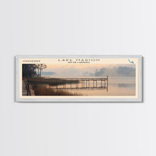 Load image into Gallery viewer, Lake Marion South Carolina Framed Canvas Print, Lake House Decor, Panoramic Wall Art, Travel Poster, Serene Lake Painting, Boho Art