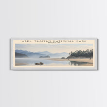 Carregar imagem no visualizador da galeria, Abel Tasman National Park Travel Poster Print, Framed Canvas Print, New Zealand Travel Art, Wood Framed Art, Wall Hanging, Home Decor