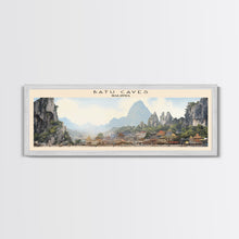 Load image into Gallery viewer, Batu Caves Travel Print Wall Art, Travel Poster Print, Retro Style COUNTRY Home Decor, Wall Hanging, Travel Gift Idea, Unique Metal Art