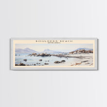 Load image into Gallery viewer, Boulders Beach COUNTRY Travel Poster Print, Framed Canvas Print, COUNTRY Travel Art, Wood Framed Art, Wall Hanging, Home Decor