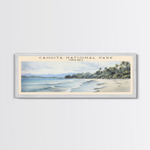 Carregar imagem no visualizador da galeria, Cahuita National Park Framed Canvas Print Travel Poster | Wall Art | Home Decor | Gift For Travel Lover | Wall Hanging | Original Art