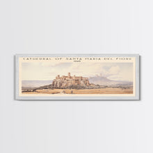 Load image into Gallery viewer, Cathedral of Santa Maria del Fiore Travel Poster Print, Framed Canvas Print, COUNTRY Travel Art, Wood Framed Art, Wall Hanging, Home Decor