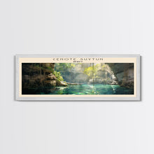Cargar imagen en el visor de la galería, Cenote Suytun Travel Poster Print, Framed Canvas Wall Art, Metal Wall Art, COUNTRY art, Gift For Him, Travel Wall Art, Travel Lover Gift