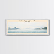Cargar imagen en el visor de la galería, Cocos Island COUNTRY | Framed Travel Poster Canvas Print | Trendy Wall Art | Watercolor Painting | Living Room Art | Unique Art