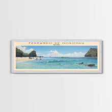 Carregar imagem no visualizador da galeria, Fernando de Noronha COUNTRY | Framed Travel Poster Canvas Print | Trendy Wall Art | Watercolor Painting | Living Room Art | Unique Art