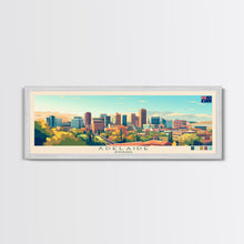 Carregar imagem no visualizador da galeria, Adelaide, Australia Panoramic Travel Poster Canvas Print, Adelaide, Australia Painting, Australia Art, Adelaide Panoramic Travel Art, Travel Painting