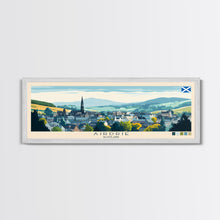 Carregar imagem no visualizador da galeria, Airdrie, Scotland Travel Poster Panoramic Canvas Print, Airdrie, Scotland Painting, Scotland Art, Airdrie Travel Art, Guest Room Painting