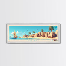 Load image into Gallery viewer, Almaty, Kazakhstan Panoramic Travel Poster Canvas Print, Almaty, Kazakhstan Painting, Kazakhstan Art, Almaty Panoramic Travel Art, Travel Painting