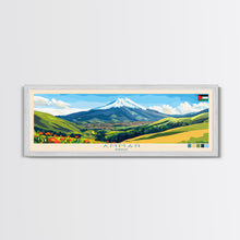 Load image into Gallery viewer, Amman, Jordan Panoramic Travel Poster Canvas Print, Amman, Jordan Painting, Jordan Art, Amman Travel Art, Living Room Painting