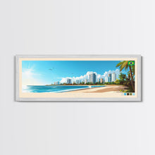 Load image into Gallery viewer, Aracaju, Brazil Panoramic Travel Poster Canvas Print, Aracaju, Brazil Painting, Brazil Art, Aracaju Travel Art, Guest Room Painting