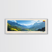 Cargar imagen en el visor de la galería, Armenia, Colombia Panoramic Travel Poster Canvas Print, Armenia, Colombia Painting, Colombia Art, Armenia Panoramic Travel Art, Travel Painting