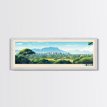 Carregar imagem no visualizador da galeria, Arusha, Tanzania Panoramic Travel Poster Canvas Print, Arusha, Tanzania Painting, Tanzania Art, Arusha Travel Art, Guest Room Painting
