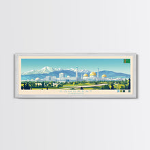 Carregar imagem no visualizador da galeria, Ashgabat, Turkmenistan Panoramic Travel Poster Canvas Print, Ashgabat, Turkmenistan Painting, Turkmenistan Art, Ashgabat Panoramic Travel Art, Travel Painting