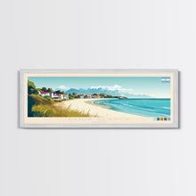 Carregar imagem no visualizador da galeria, Bahia Blanca, Argentina Panoramic Travel Poster Canvas Print, Bahia Blanca, Argentina Painting, Argentina Art, Bahia Blanca Travel Art, Guest Room Painting