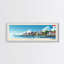 Load image into Gallery viewer, Batam, Indonesia Panoramic Travel Poster Canvas Print, Batam, Indonesia Painting, Indonesia Art, Batam Travel Art, Guest Room Painting