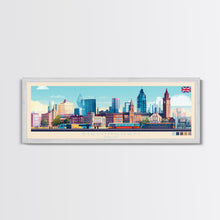 Load image into Gallery viewer, Birmingham, England Travel Poster Panoramic Canvas Print, Birmingham, England Painting, England Art, Birmingham Travel Art, Guest Room Painting