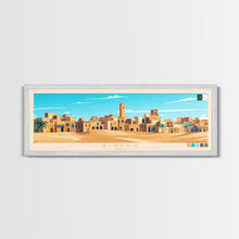 Load image into Gallery viewer, Biskra, Algeria Panoramic Travel Poster Canvas Print, Biskra, Algeria Painting, Algeria Art, Biskra Travel Art, Guest Room Painting