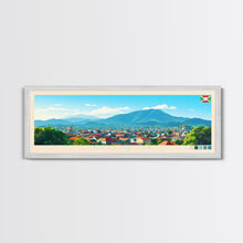 Carregar imagem no visualizador da galeria, Bujumbura, Burundi Panoramic Travel Poster Canvas Print, Bujumbura, Burundi Painting, Burundi Art, Bujumbura Travel Art, Guest Room Painting