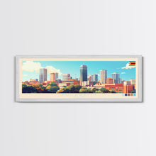 Cargar imagen en el visor de la galería, Bulawayo, Zimbabwe Travel Poster Panoramic Canvas Print, Bulawayo, Zimbabwe Painting, Zimbabwe Art, Bulawayo Travel Art, Guest Room Painting