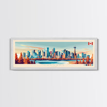 Carregar imagem no visualizador da galeria, Calgary, Canada Panoramic Travel Poster Canvas Print, Calgary, Canada Painting, Canada Art, Calgary Travel Art, Living Room Painting