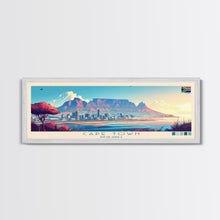 Carregar imagem no visualizador da galeria, Cape Town, South Africa Panoramic Travel Poster Canvas Print, Cape Town, South Africa Painting, South Africa Art, Cape Town Travel Art, Guest Room Painting