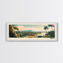 Carregar imagem no visualizador da galeria, Capiata, Paraguay Panoramic Travel Poster Canvas Print, Capiata, Paraguay Painting, Paraguay Art, Capiata Travel Art, Living Room Painting