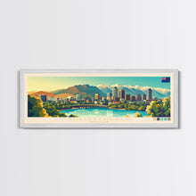 Carregar imagem no visualizador da galeria, Panoramic Travel Poster Christchurch, New Zealand Canvas Print, Christchurch, New Zealand Painting, New Zealand Art, Christchurch Travel Art, Guest Room Painting
