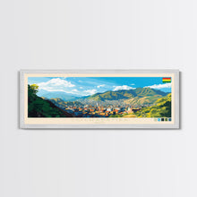 Load image into Gallery viewer, Cochabamba, Bolivia Panoramic Travel Poster Canvas Print, Cochabamba, Bolivia Painting, Bolivia Art, Cochabamba Travel Art, Living Room Painting