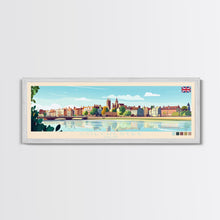 Load image into Gallery viewer, Colchester, England Travel Poster Panoramic Canvas Print, Colchester, England Painting, England Art, Colchester Travel Art, Guest Room Painting