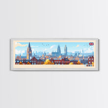 Load image into Gallery viewer, Coventry, England Travel Poster Panoramic Canvas Print, Coventry, England Painting, England Art, Coventry Travel Art, Guest Room Painting