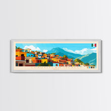 Load image into Gallery viewer, Cuautitlan Izcalli, Mexico Panoramic Travel Poster Canvas Print, Cuautitlan Izcalli, Mexico Painting, Mexico Art, Cuautitlan Izcalli Panoramic Travel Art, Travel Painting