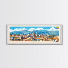 Load image into Gallery viewer, Cuenca, Ecuador Panoramic Travel Poster Canvas Print, Cuenca, Ecuador Painting, Ecuador Art, Cuenca Travel Art, Guest Room Painting