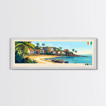 Load image into Gallery viewer, Divo, Ivory Coast Travel Poster Panoramic Canvas Print, Divo, Ivory Coast Painting, Ivory Coast Art, Divo Travel Art, Guest Room Painting