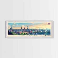 Load image into Gallery viewer, Doncaster, England Panoramic Travel Poster Canvas Print, Doncaster, England Painting, England Art, Doncaster Travel Art, Guest Room Painting