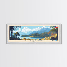 Load image into Gallery viewer, El Bosque, Chile Panoramic Travel Poster Canvas Print, El Bosque, Chile Painting, Chile Art, El Bosque Travel Art, Guest Room Painting