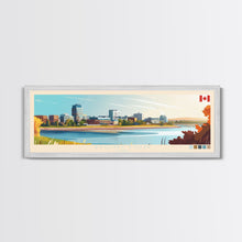 Load image into Gallery viewer, Moncton, Canada Travel Poster Panoramic Canvas Print, Moncton, Canada Painting, Canada Art, Moncton Travel Art, Guest Room Painting