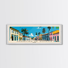 Load image into Gallery viewer, Aparecida de Goiania, Brazil Panoramic Canvas Print, Aparecida de Goiania, Brazil Painting, Brazil Art, Aparecida de Goiania Travel Poster, Travel Art, Guest Room Painting