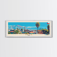 Load image into Gallery viewer, Arica, Chile Panoramic Canvas Print, Arica, Chile Painting, Chile Art, Arica Travel Poster, Travel Art, Guest Room Painting