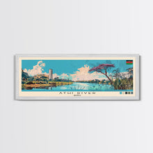 Load image into Gallery viewer, Athi River, Kenya Panoramic Canvas Print, Athi River, Kenya Painting, Kenya Art, Athi River Travel Poster, Travel Art, Guest Room Painting
