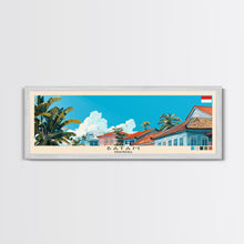 Load image into Gallery viewer, Batam, Indonesia Panoramic Canvas Print, Batam, Indonesia Painting, Indonesia Art, Batam Travel Poster, Travel Art, Vacation Gift