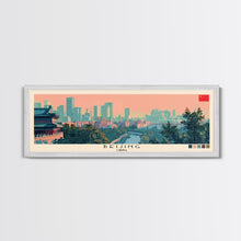 Load image into Gallery viewer, Beijing, China Panoramic Canvas Print, Beijing, China Painting, China Art, Beijing Travel Poster, Travel Art, Housewarming Gift