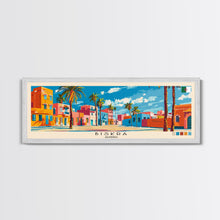 Load image into Gallery viewer, Biskra, Algeria Panoramic Canvas Print, Biskra, Algeria Painting, Algeria Art, Biskra Travel Poster, Travel Art, Living Room Painting