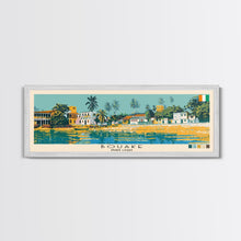 Load image into Gallery viewer, Bouake, Ivory Coast Panoramic Canvas Print, Bouake, Ivory Coast Painting, Ivory Coast Art, Bouake Travel Poster, Travel Art, Guest Room Painting