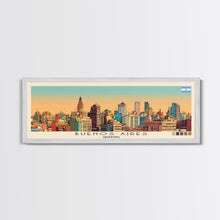 Carregar imagem no visualizador da galeria, Buenos Aires, Argentina Panoramic Canvas Print, Buenos Aires, Argentina Painting, Argentina Art, Buenos Aires Travel Poster, Travel Art, Guest Room Painting
