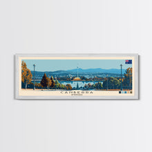 Carregar imagem no visualizador da galeria, Canberra, Australia Panoramic Canvas Print, Canberra, Australia Painting, Australia Art, Canberra Travel Poster, Travel Art, Guest Room Painting