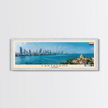 Cargar imagen en el visor de la galería, Cartagena, Colombia Panoramic Canvas Print, Cartagena, Colombia Painting, Colombia Art, Cartagena Travel Poster, Travel Art, Housewarming Gift