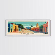 Cargar imagen en el visor de la galería, Chihuahua, Mexico Panoramic Canvas Print, Chihuahua, Mexico Painting, Mexico Art, Chihuahua Travel Poster, Travel Art, Vacation Gift