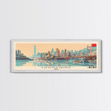 Cargar imagen en el visor de la galería, Chongqing, China Panoramic Canvas Print, Chongqing, China Painting, China Art, Chongqing Travel Poster, Travel Art, Living Room Painting