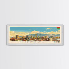 Load image into Gallery viewer, Cochabamba, Bolivia Panoramic Canvas Print, Cochabamba, Bolivia Painting, Bolivia Art, Cochabamba Travel Poster, Travel Art, Living Room Painting